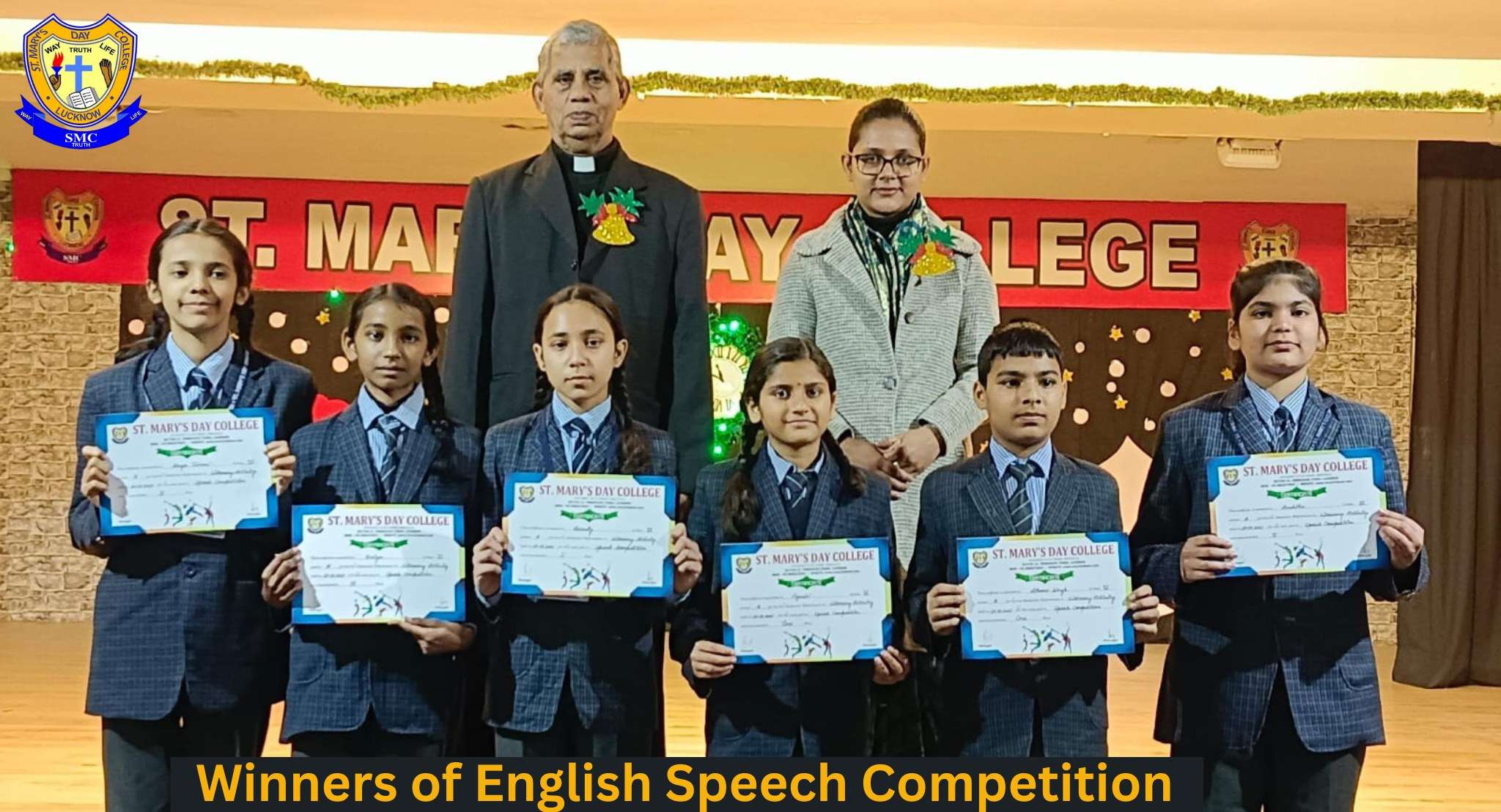 Winners of the English Speech Competition 2025 (I-X)