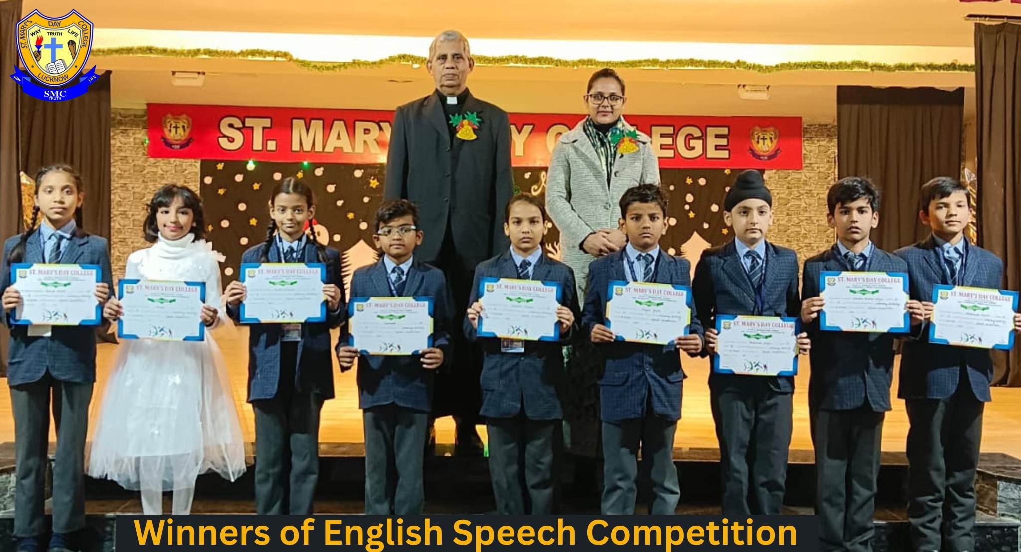 Winners of the English Speech Competition 2025 (I-X)