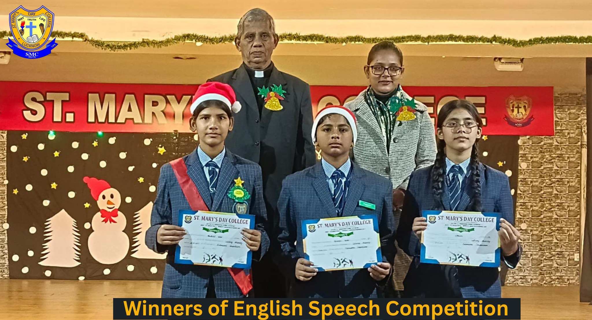 Winners of the English Speech Competition 2025 (I-X)