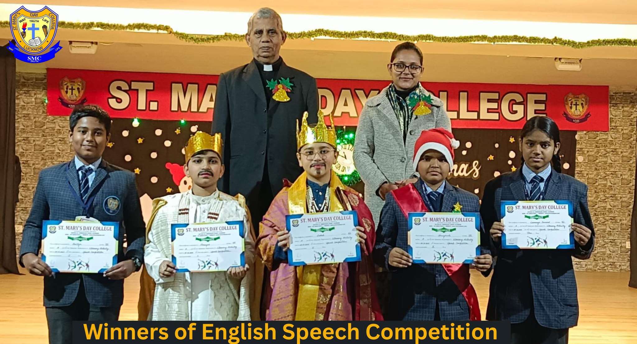 Winners of the English Speech Competition 2025 (I-X)